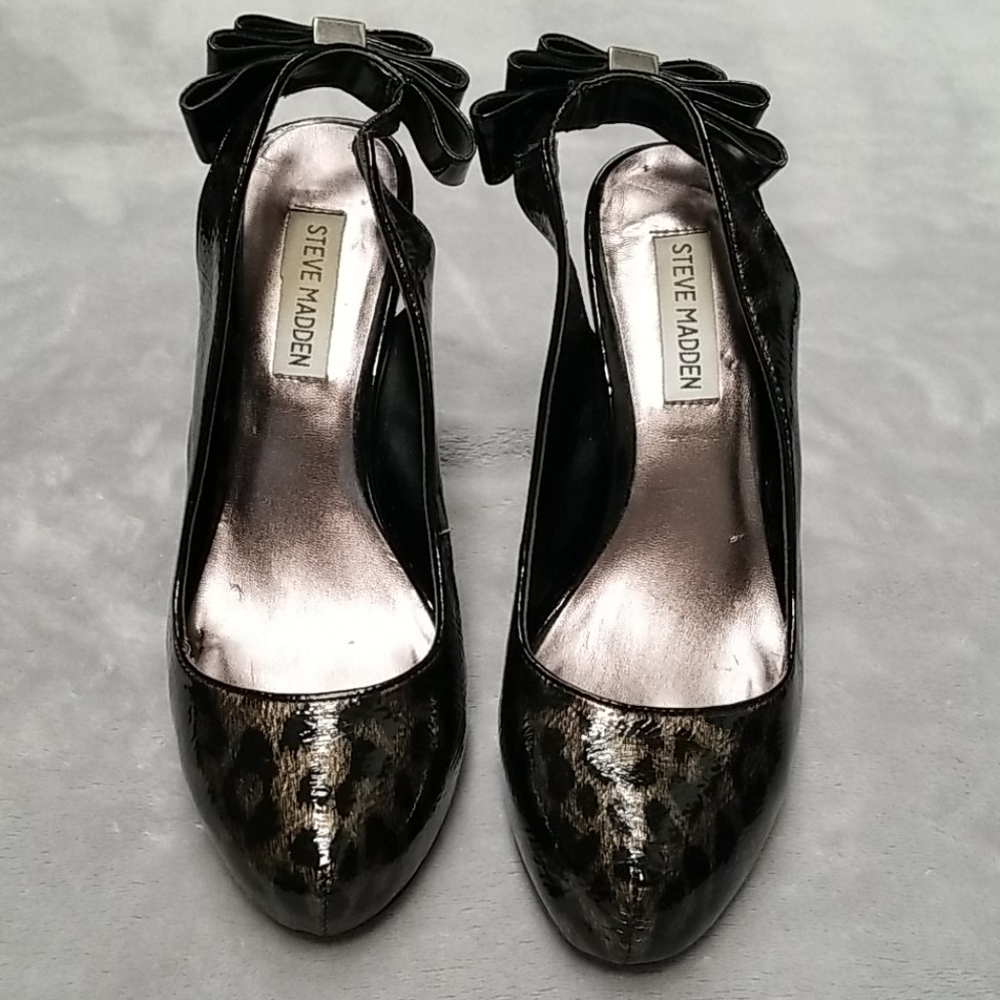 Steve Madden Cheetah Leopard Slingback Heels